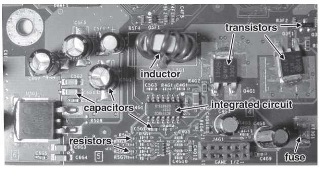 Figure 2-2: Typical passive components in an Xbox.