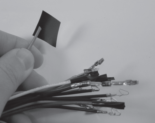 Figure 5-4: Wrap unused wires and diodes in electrical tape to prevent accidental shorts.