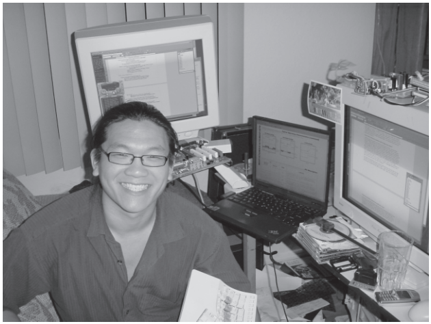 The author at his workstation.